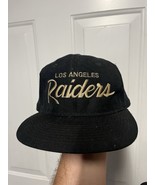 Vtg Los Angeles Raiders Hat Cap Snapback Sports Specialties Script Wool ... - $402.08 CAD