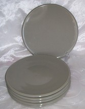 Vtg Claudia Shuride for Toscany -Gray Lunch / Salad Plates- Set 6- 8 1/2... - $16.95