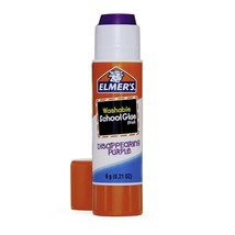 Elmer&#39;s Disappearing Purple School Glue, Washable, 6 Pack, 0.21-ounce sticks - £7.01 GBP