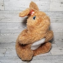 Vintage Fisher Price Bunny Hand Puppet 1981 Stuffed Animal Rabbit Blue Eyes 8&quot; - £11.55 GBP