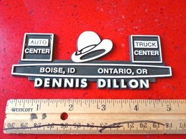 Dennis Dillion Oldsmobile Boise Idaho Metal Car Dealership Dealer Emblem Badge - £14.06 GBP