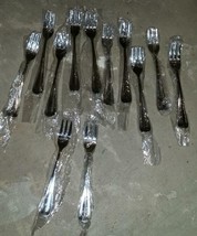 12qty Cocktail Forks GRAN ROYAL International Stainless China NOS - $24.99