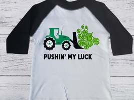 St Patrick&#39;s day shirts | Pushing my Luck shirt | Irish shirt | St Patri... - £19.95 GBP