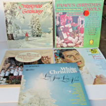 5 Christmas music Record Lot Vintage   LP Albums lot of 5 Vinyl Xmas - £7.03 GBP