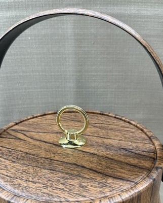 Vintage MCM Shelton-Ware Ice Bucket Faux Wood Gold Brass Sculptural Barware 9” Item image 2