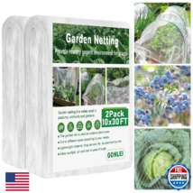 GonLei 2-Pack 10x30ft Garden Netting Mesh - Plant &amp; Berry Protection - $45.60