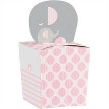 Little Peanut Girl Baby Shower Favor Boxes Paper Wild Safari Pink 8 Pack Decor - £8.69 GBP
