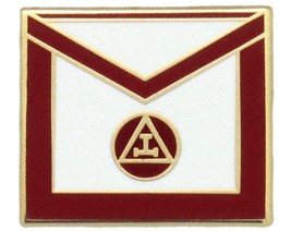 York Rite Royal Arch Triple Tau Apron Freemason Masonic Lapel Pin - £5.45 GBP