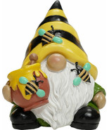 Honey Bee Gnome 15072 Indoor Outdoor 8&quot; H Resin Garden Statuary  - $547.78 MXN