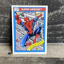 SPIDER-MAN 1990 Impel Marvel Universe Series 1 RC rookie Super Heroes Card #29 - $8.02