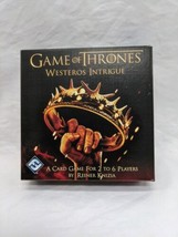 Game Of Thrones Westeros Intrigue Fantasy Flight Games Card Game Complete - £7.88 GBP