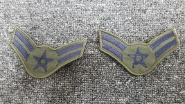 US Air Force Airman E3 Patch Vintage USAF Rank Insignia Amn 1 Pair New u... - $8.99