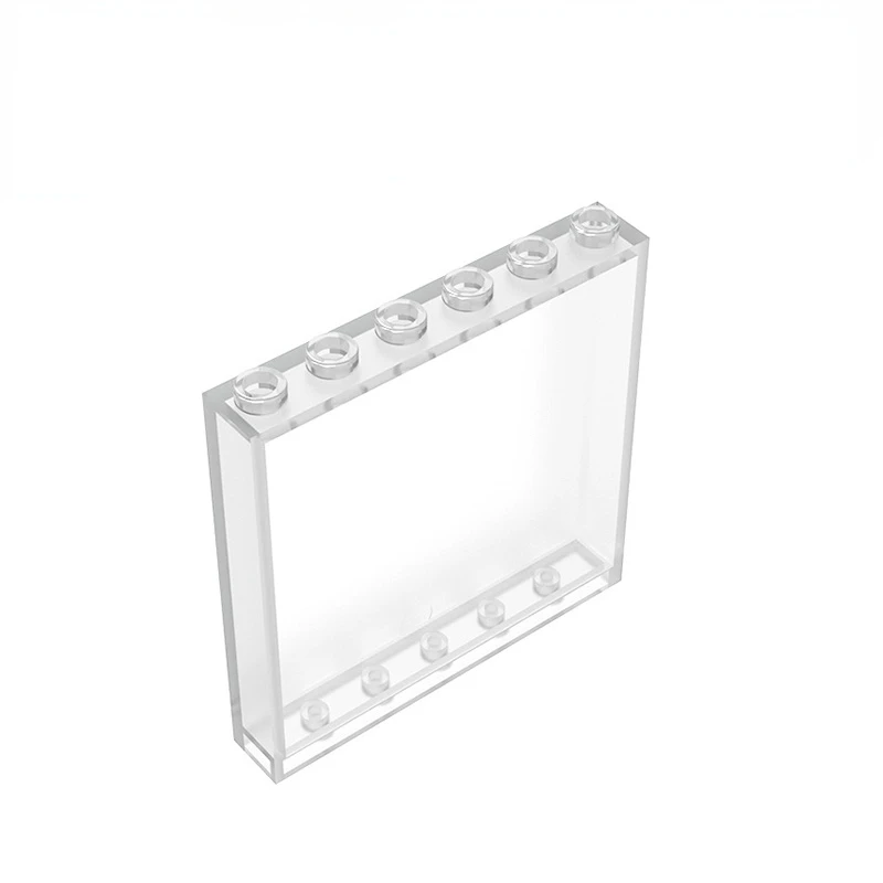 MOC Brick 59349 Panel 1x6x5 Window DIY Enlighten Building -trans white 30pcs - £16.51 GBP