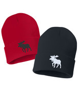 MOOSE Embroidered Cuffed Beanie Hat, Embroidered Gift, Winter Hat , Cust... - $23.07 CAD