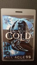 COLD - ORIGINAL 2008 REUNION TOUR LAMINATE BACKSTAGE PASS - $48.00