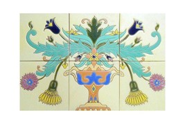 Mexican Talavera High Relief Mural - Florero5 - - $2,416.77 MXN