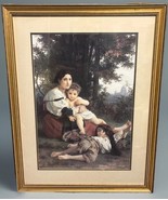 Nice “Repose” - Rest By William Bouguereau 1879 Museum Framed Print - $2,461.79 MXN