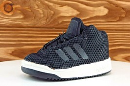 adidas Toddler Boys Sz 4 Medium Black Casual Shoes Synthetic - £16.95 GBP