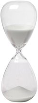 30 Min. Hourglass Sand Timer White 8&quot; - £22.15 GBP