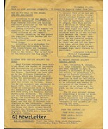 VINTAGE GI NEWSLETTER ANTI VIETNAM WAR NEWSLETTER  NOV 27 1970 PRINTED O... - $189.44 MXN