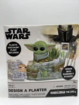 Star Wars Mandalorian Baby Yoda Design A Planter Color Draw Succulent Plant Gift - £5.56 GBP