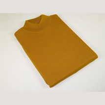 Men PRINCELY Made in Turkey Soft Merinos Wool Sweater Knits Mock 1011-00 Gold image 8