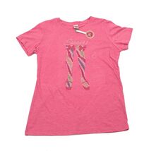 Sequined Legs Pink Women&#39;s T Shirt Medium Size - $13.69 CAD