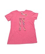 Sequined Legs Pink Women&#39;s T Shirt Medium Size - $13.69 CAD
