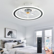 Ekiznsn Small Bedroom Ceiling Fans With Lights And Remote Control, 20&#39;&#39; Low - $150.99