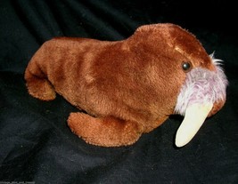 8&quot; VINTAGE 1975 R DAKIN BROWN WALRUS STUFFED ANIMAL PLUSH TOY NUTSHELLS ... - $14.25