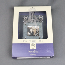 Hallmark 2002 Family Tree Generations Photo Holder Ornament Glass Metal ... - $12.95
