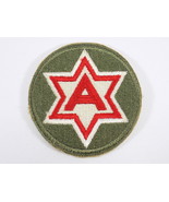 Vintage 6TH ARMY MILITARY SEW ON PATCH WWII Red &quot;A&quot; in Six pointed Star ... - $4.69 CAD