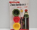 Vintage 1982 Set of 3 Fairgrove 2 Way Bottle Caps #242 Snap-On / Screw-O... - $12.77