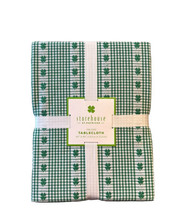 Storehouse St Patrick’s Day Green White Plaid Tablecloth 60”x 84” new Cl... - £27.35 GBP