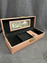 Tuscan Design Jewelry Organizer Box 11”x4” Mauve Pink - Felt Lined - £9.39 GBP