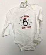 NEW CARTER&#39;S My First Christmas Bodysuit 3 Months BABY Penguin - £10.79 GBP
