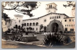 RPPC Santa Barbara CA Court House Real Photo California Postcard W30 - £3.88 GBP