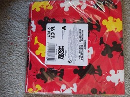 MICKEY MOUSE Retro LUNCH NAPKINS (16)~ Birthday Party Supplies Dinner Di... - £3.11 GBP