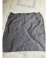 Duluth Trading Co Dry on the Fly Skort Skirt Size 14 Gray back Slit Mesh... - £24.08 GBP