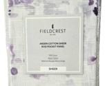 Fieldcrest Arden Cotton Sheer Rod Pocket Panel Watercolor Bouquet Medium... - $23.99