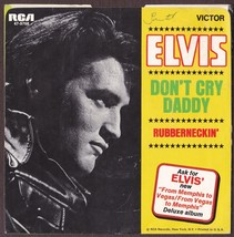 Elvis Presley 45 RPM Picture Sleeve Only - Don&#39;t Cry Daddy (1969, VG+) - £11.99 GBP