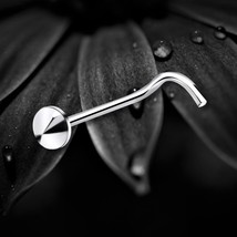 925 Sterling Silver Single Polished Spike Nose Stud Screw Pin Edgy Minim... - $8.14