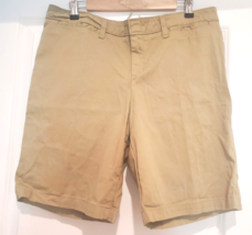 Dickies Relaxed Fit Women’s Size 14 Shorts Brown Flat Front Hiking Work ... - $16.10