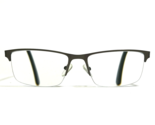 Robert Mitchel Gafas Monturas RM 7005 Gr Rectangular Borde Medio 55-17-140 - $69.55