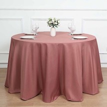 5 Pack Cinnamon Rose 120 Inch Round Tablecloths Wedding Decorations Party Table  - £87.86 GBP