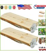 Easy Install Wooden Bird Perches, 2-Pack for Parakeets - Promote Healthy... - $350.61 MXN