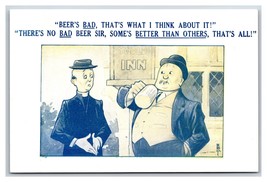 Bamforth Comic There&#39;s No Bad Beers Just Some are Better UNP DB Postcard S2 - $5.89