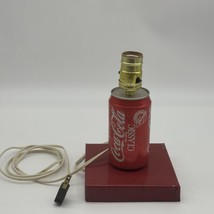 Table Lamp Base Disney Anniversary Coca Cola Classic Can Vintage - £23.42 GBP