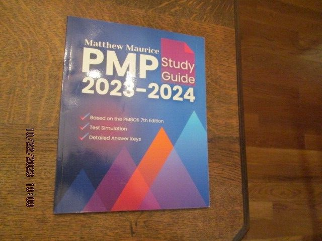 PMP Study Guide 2023-2024 by Matthew Maurice 2023 PB - $24.74