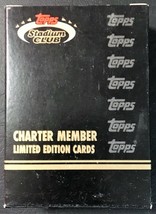 1991 Topps Stadium Club Charter Member Limited Edition Set - 50 Card Set - $5.74